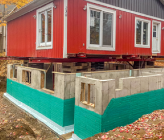 Soulèvement de maison | Excavation Jocelyn Gagné